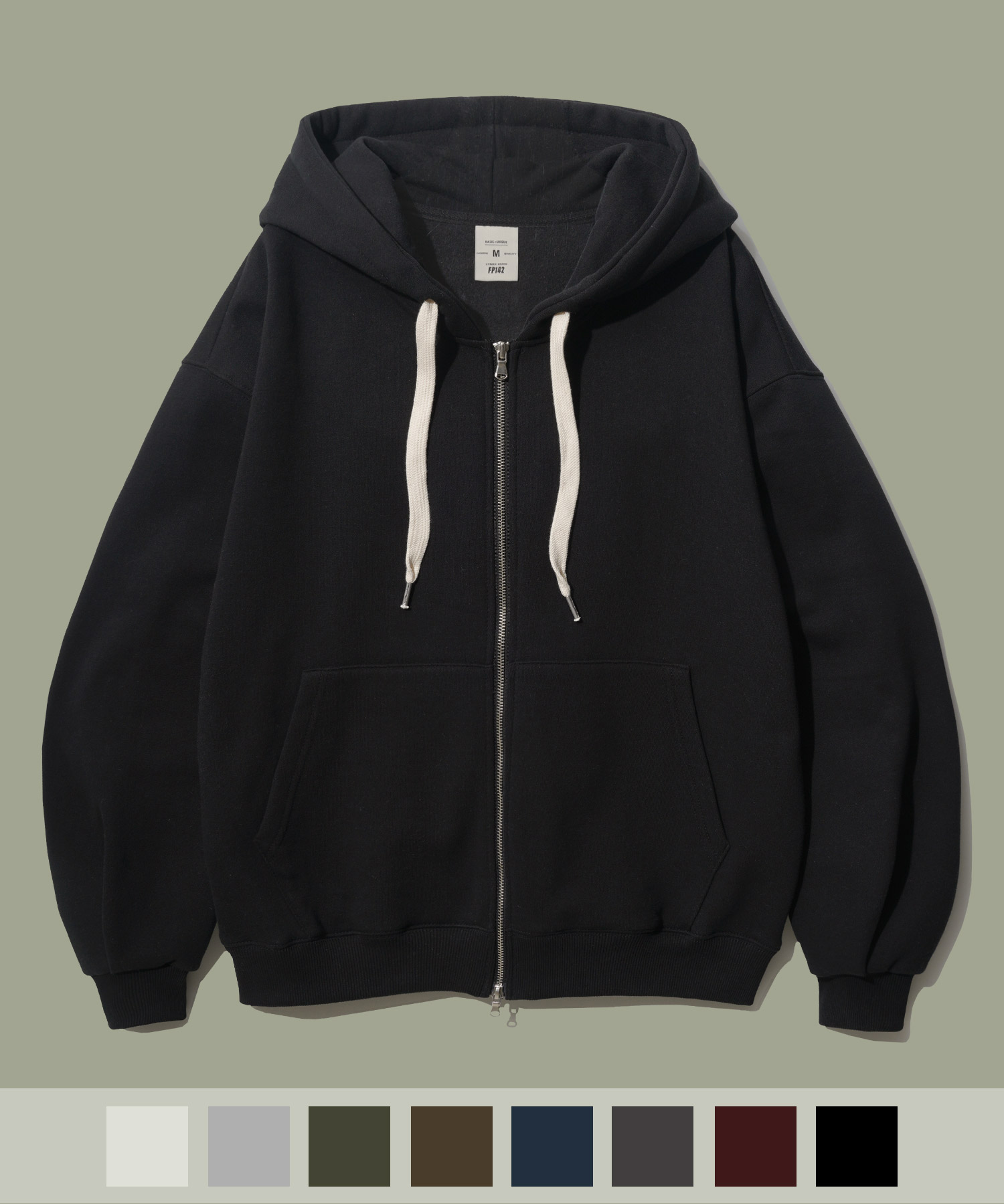 Youthful balloon hood zip-up черный SJHD1327