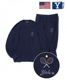 TERRY EMBROIDERY TENNIS SET UP NAVY