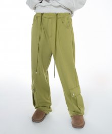 Side pocket fluff Sweatpants [Green] (속기모)