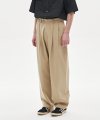 wide chino pants (beige)