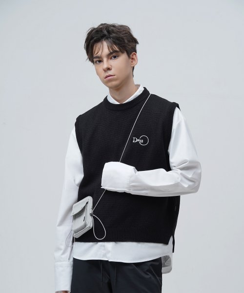 디쏘에이치(dxoh) 사이드 로고 베스트 블랙