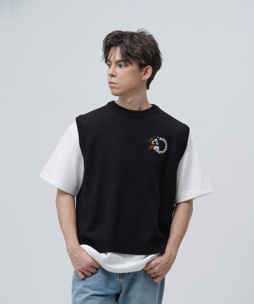 디쏘에이치(dxoh) 베어 로고 베스트 블랙