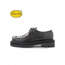 BLACK OVER SOLE TYROLEAN SHOES