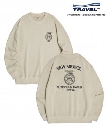 뉴 멕시코 피그먼트 스웨트셔츠 블리치 샌드
