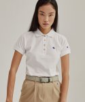 챔피온 골프(CHAMPION GOLF) [ASIA] Golf 여성 C로고 피케 반팔 티셔츠 (WHITE) CKTS1F070WT