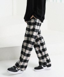 [UNISEX] TWOTONE CHECK STRING PT_IVORY