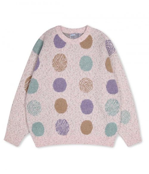 DOT COLOR SCHEME шерсть KNIT_PINK