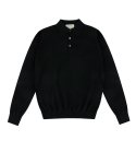 벨리프(BELLIEF) Essential Soft long sleeve polo knit (Black)