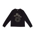 아노니모아노니마(ANONIMO-A) Flower Trap Bleached-print L/S T Shirt-BLACK