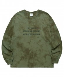 COFFEE PERSON LS TEE OLIVE(MG2BFMT563A)