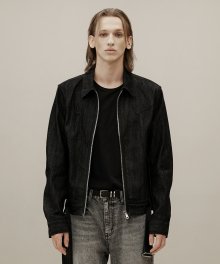 Western Belted Jacket - Black