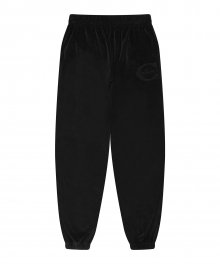 C LOGO BOUCLE EMBROIDERY PANTS_BLACK