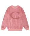 C LOGO BOUCLE EMBROIDERY TOP_PINK