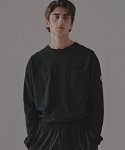 페프스튜디오(FFEFF STUDIO) 시그니쳐 와펜 긴팔 티셔츠 (블랙)