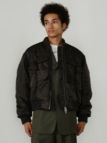 4 POCKET BOMBER JACKET Khaki