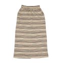 이지지(EEGEEGEE) Stripe Knit Skirt [Beige]