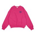 이지지(EEGEEGEE) Hearts Sweatshirt [Cherry Pink]
