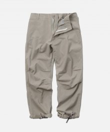 TWILL COTTON EASY PANTS _ LIGHT GRAY