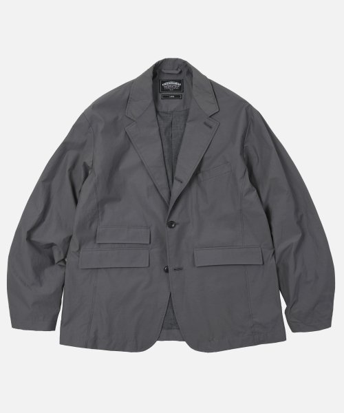 프리즘웍스(FRIZMWORKS) NYLON RELAX SET-UP BLAZER JACKET _ GRAY - 110,600 | 무신사 스토어
