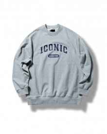 ICONIC 스웻 맨투맨 셔츠 네이비