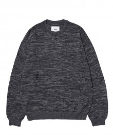 mixed pattern knit / charcoal