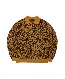 DRILL KNIT SWEATER (BROWN)