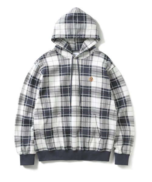 Black and cheap white plaid hoodie