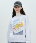 타입서비스(TYPE SERVICE) Leisurely Holiday Sweatshirt [Melange Gray]