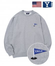 (GOLF COLLECTION) YALE FLAG CREW NECK GRAY