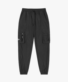 WHO KNOWS CARGO JOGGER PANTS - BLACK