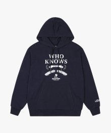 WHO KNOWS BOBSLEIGH HOODIE - NAVY