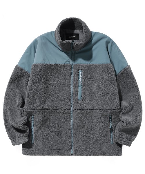 MUSINSA公式 | MAHAGRID BOA FLEECE JACKET GREY(MG2BWMB930A)