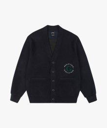 WHO KNOWS G LOGO CARDIGAN - NAVY