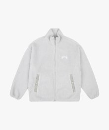 SIGNATURE SHERPA FLEECE JACKET - LIGHT GREY