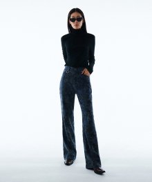 RELAXED TEXTURE PANTS KA [JACQUARD BLUE]