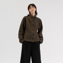 suede short jacket (khaki)