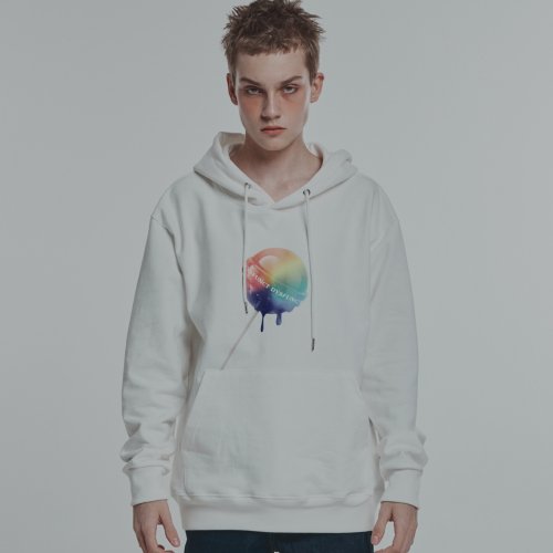 TOO SWEET BUT CUTE худи (WHITE/RAINBOW)