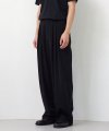 MAD PLEATS WIDE TROUSERS (BLACK)