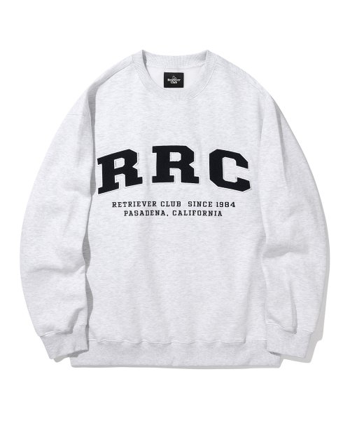 ★22-23FW新作★RETRIEVER CLUB★RRC ARCH CREWNECK 리트리버클럽(RETRIEVER CLUB) RRC ARCH CREWNECK [MELANGE GRAY