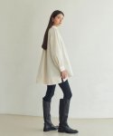 타브(TAV) High neck unbalanced blouse dress - Ivory