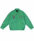 Patched Zip Jacket Green