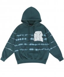 Y.E.S Tie Dyed Hoodie Green