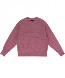 Y.E.S Pig Dyed Sweatshirts Burgundy