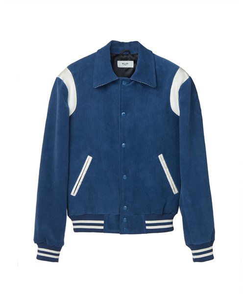 CORDUROY VARSITY JACKET ROYAL BLUE