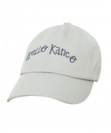 KANCO TYPO BALL CAP gray mint