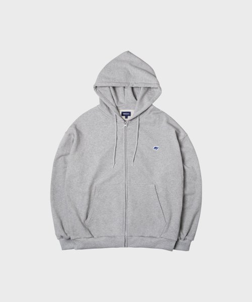 Худи на молнии с патчем pnv007 (Grey)
