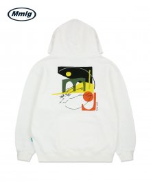 [Mmlg] MELANCHOLY RABBIT AP HOOD (WHITE)