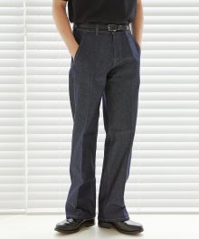 Front Line Clean Denim Regular Pants [Indigo]