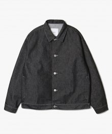 Clean Denim Short Jacket [Black]