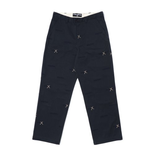LOGO ALLOVER WORK PANTS - темно-синий